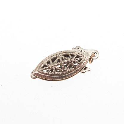 925 Sterling Silver Antique Art Deco Bracelet / Necklace Lock Clasp