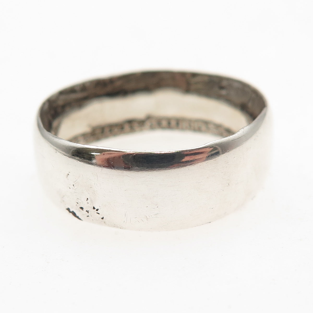 900 Silver Antique 1946 US Walking Liberty Half Dollar Coin Band Ring Size 9.5