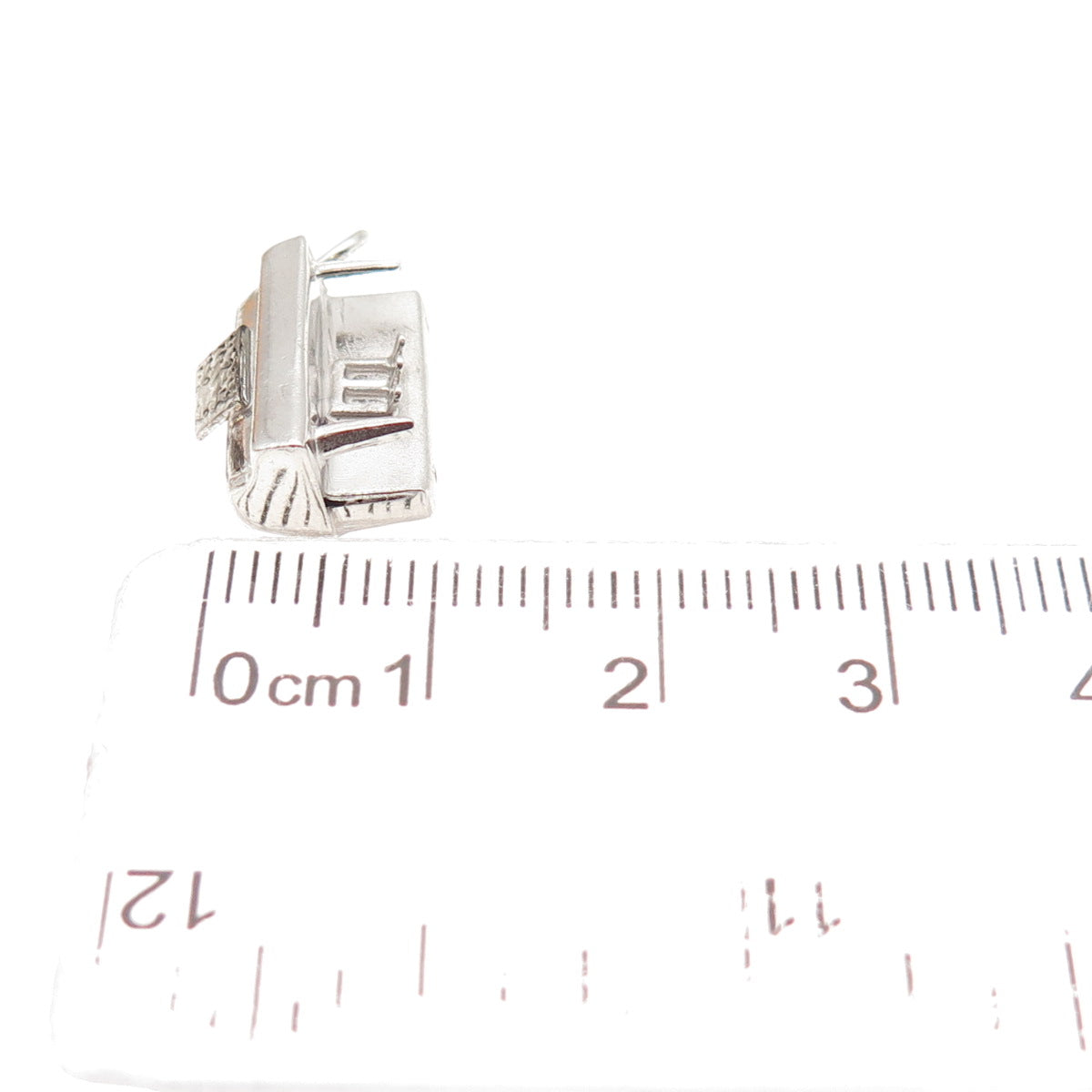 Carl Art 925 Sterling Silver Antique Art Deco Piano 3D Mini Charm Pendant