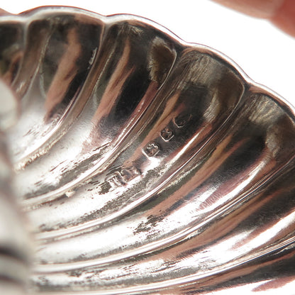Henry Matthews Sterling Antique 1897 Birmingham SET of 2 Seashell Caviar Dishes