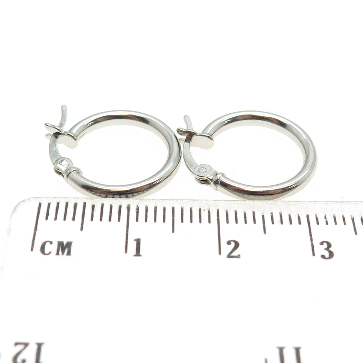 925 Sterling Silver Classic Hinged Hoop Earrings