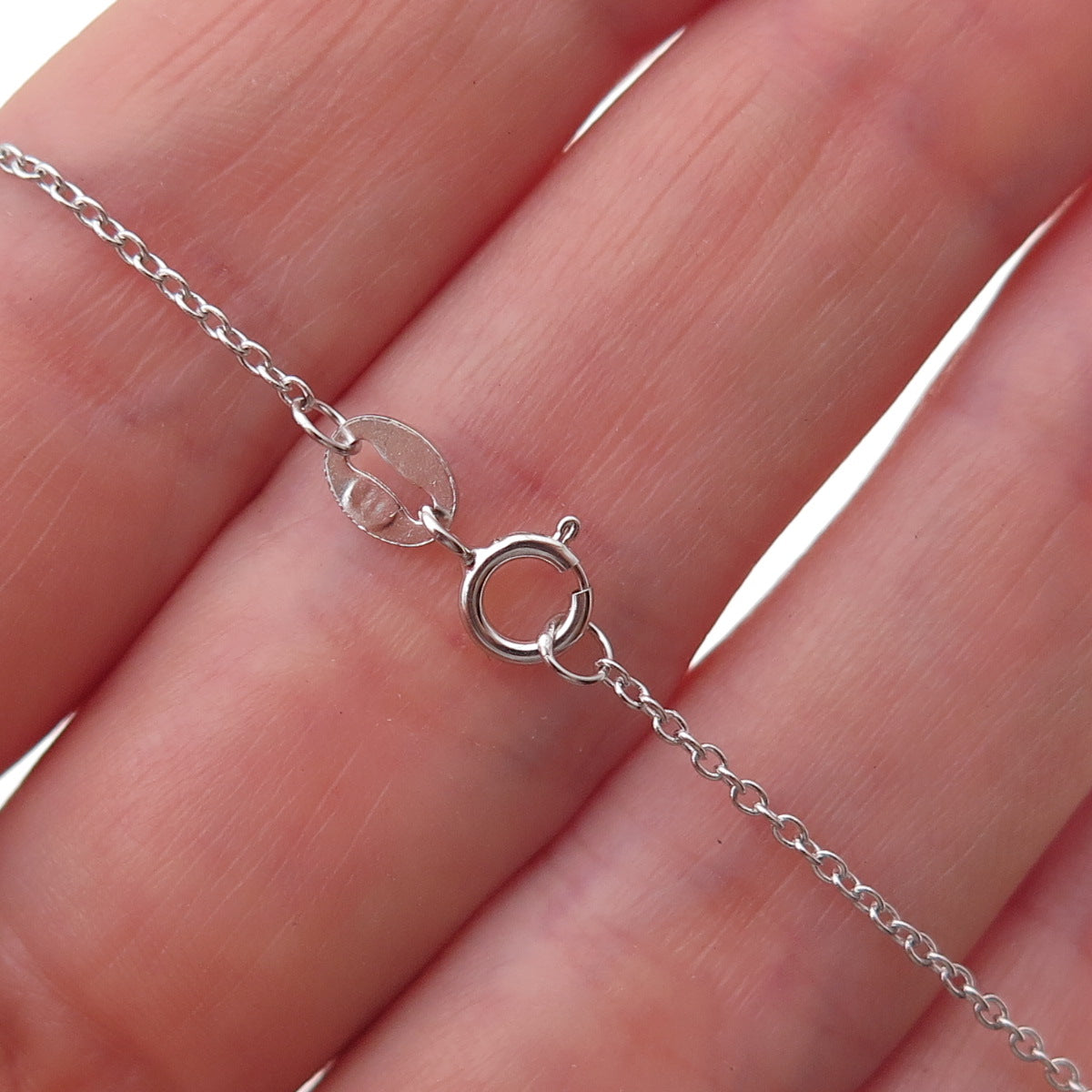 Joseph Schmid 925 Sterling Real Canary & White Diamond Cable Chain Necklace 18"