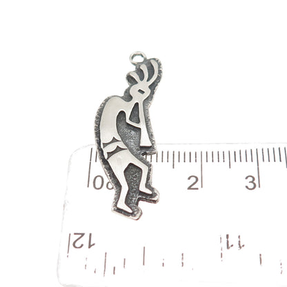 Old Pawn Sterling Silver Vintage Southwestern Kokopelli Oxidized Charm Pendant