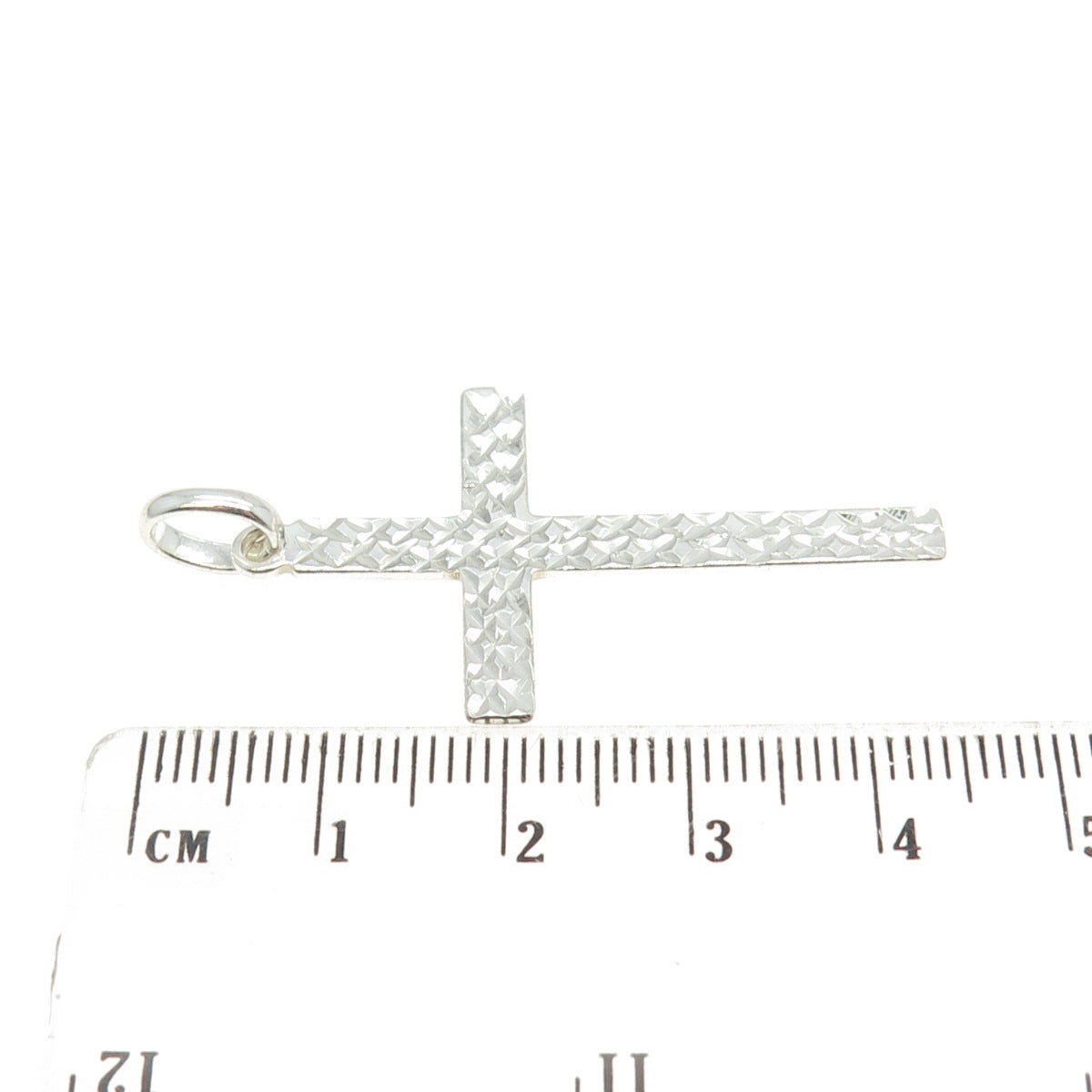 HAN 925 Sterling Silver Engraved Cross Pendant