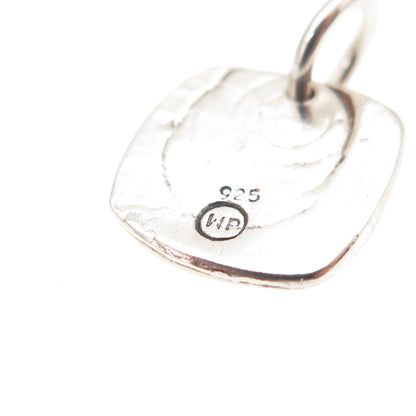 Waxing Poetic Sterling Silver Vintage Letter R Initial Stamp Seal Charm Pendant