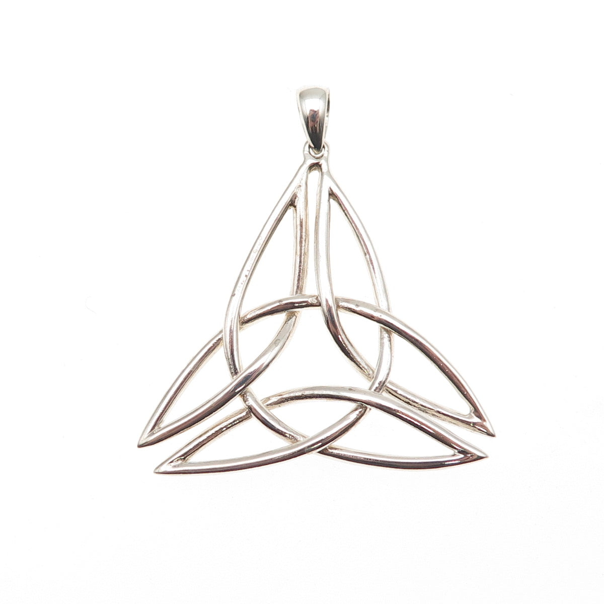 925 Sterling Silver Vintage Celtic Trinity Charm Pendant