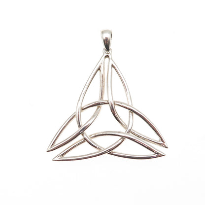925 Sterling Silver Vintage Celtic Trinity Charm Pendant
