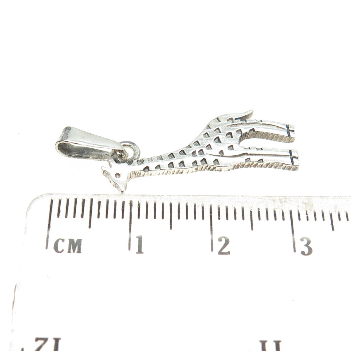 925 Sterling Silver Vintage Mexico Giraffe Pendant