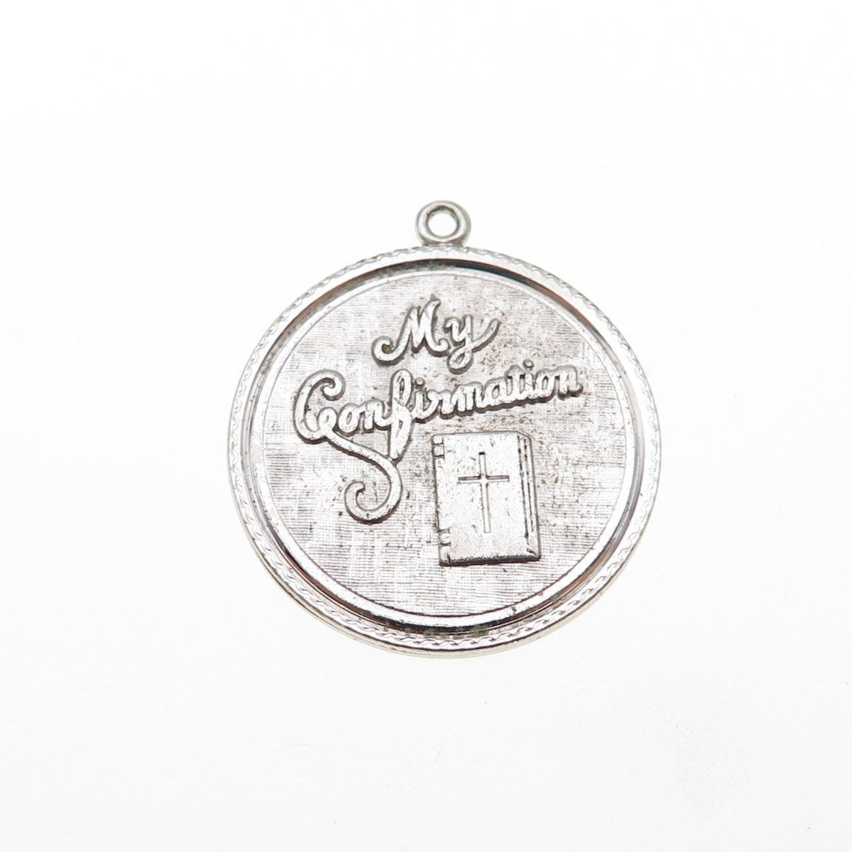 Griffith & Sons 925 Sterling Silver Vintage My Confirmation Mini Charm Pendant