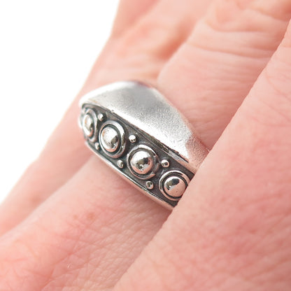 JAI by John Hardy 925 Sterling Silver Modernist Oxidized Ring Size 8.25