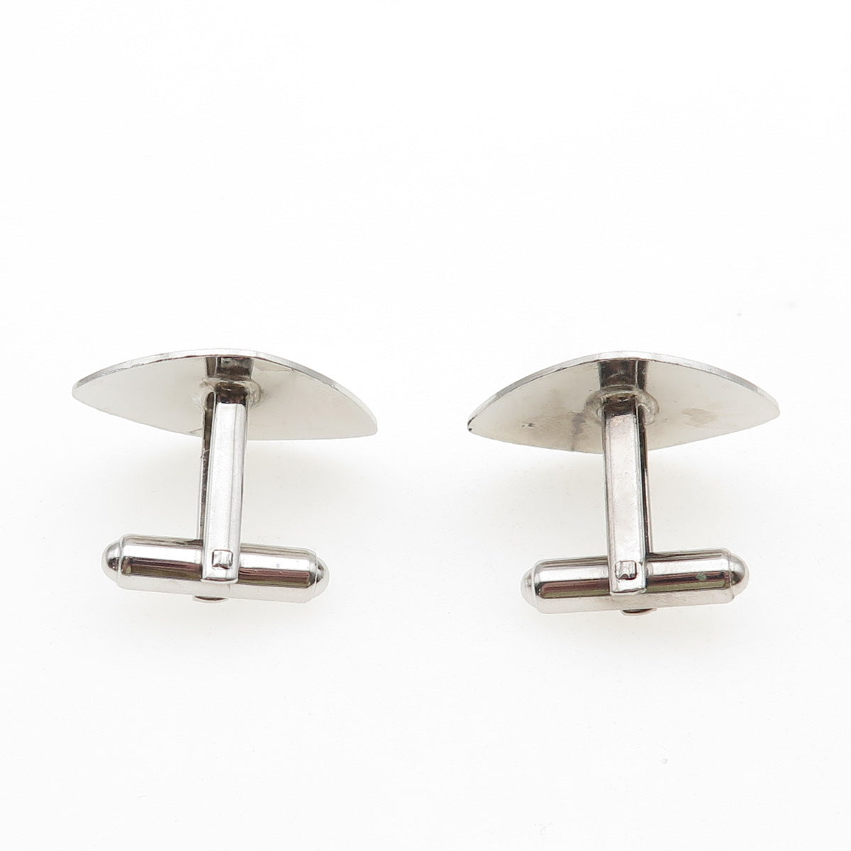 925 Sterling Silver Antique Art Deco JML Engraved Cufflinks