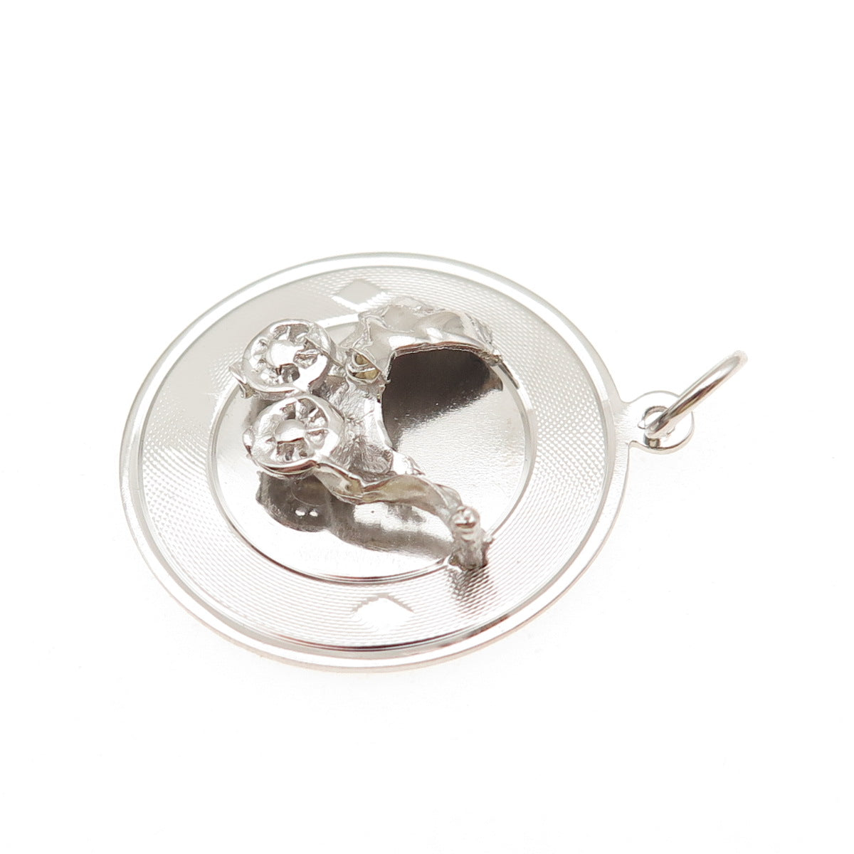 925 Sterling Silver Vintage Baby Stroller Charm Pendant