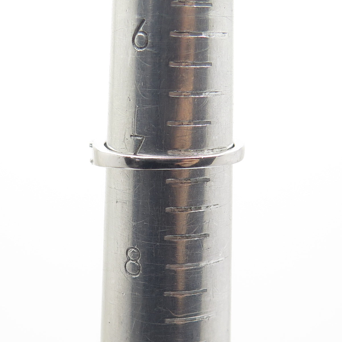 925 Sterling Silver Multi-C Z Engagement Ring Size 7.25