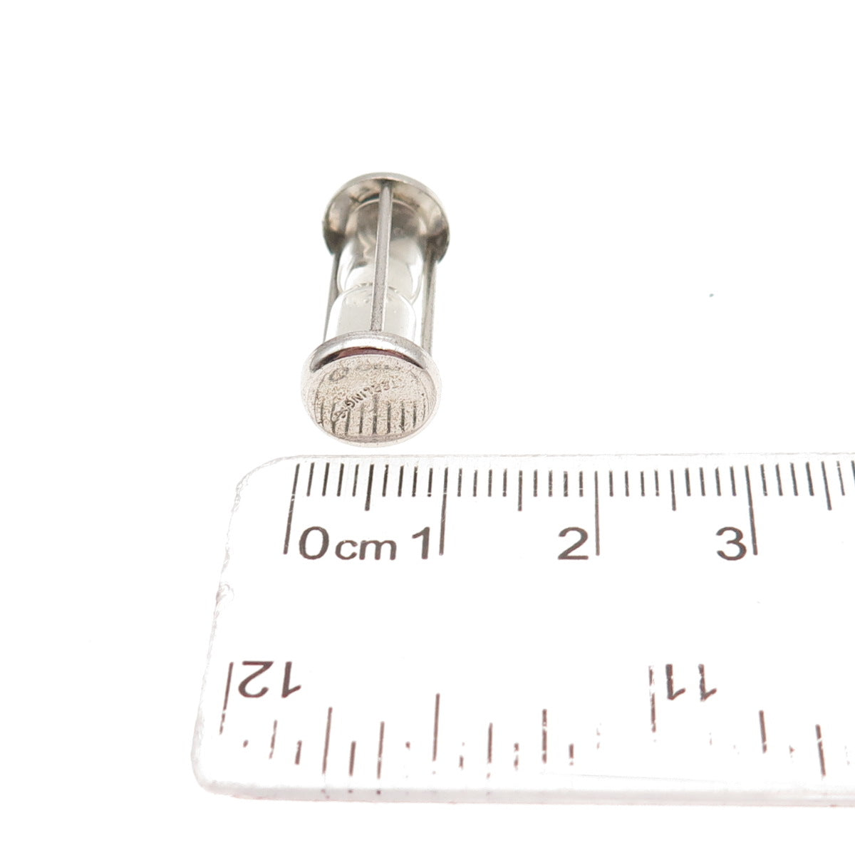 Griffith & Sons 925 Sterling Silver Antique Art Deco Hourglass 3D Mini Pendant