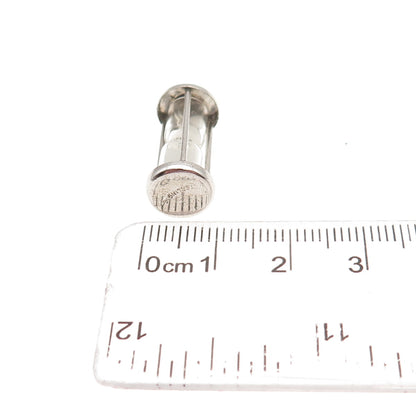 Griffith & Sons 925 Sterling Silver Antique Art Deco Hourglass 3D Mini Pendant