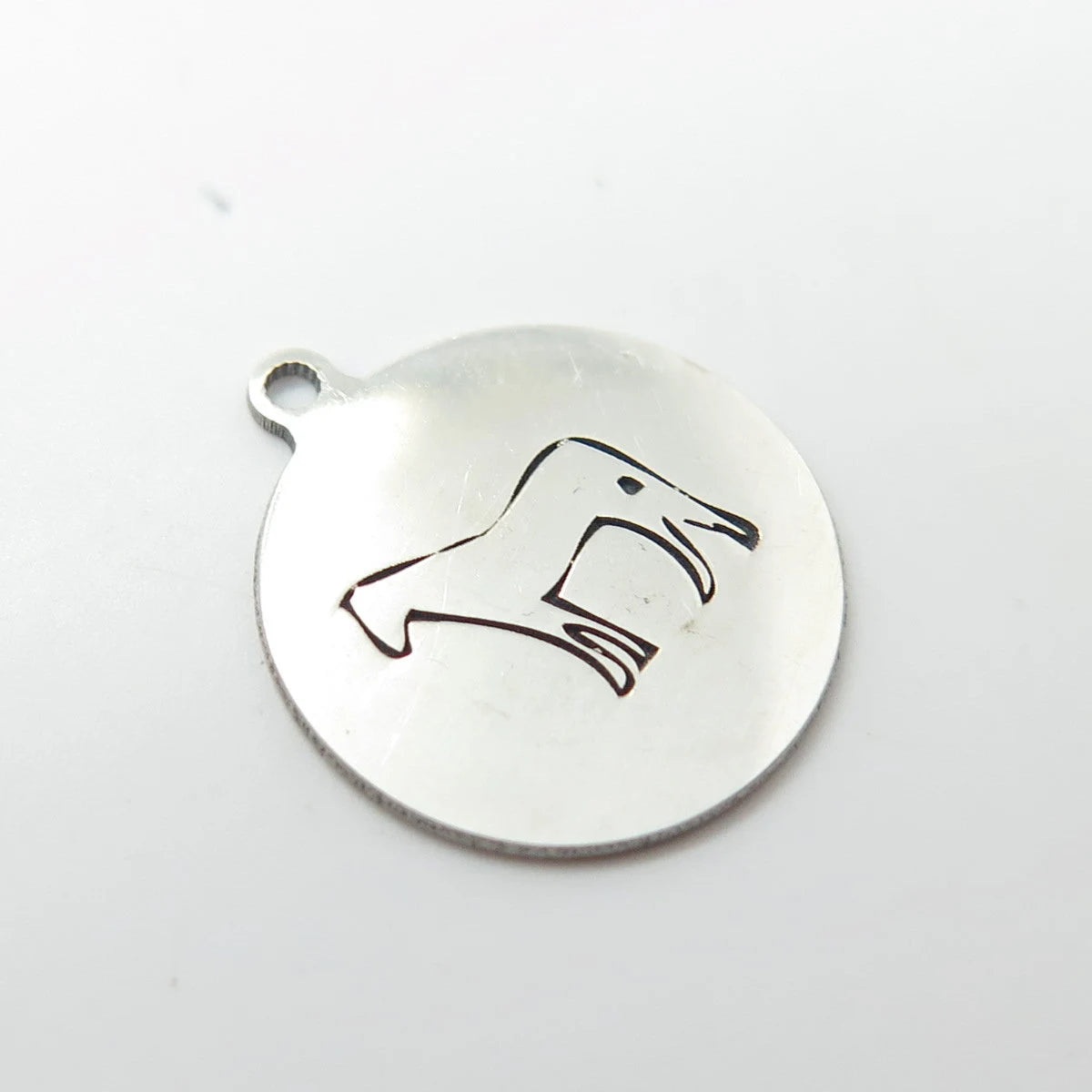 925 Sterling Silver USA Two In Town Horse Charm Pendant