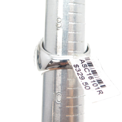 925 Sterling Silver Round-Cut C Z Dome Ring Size 9.25