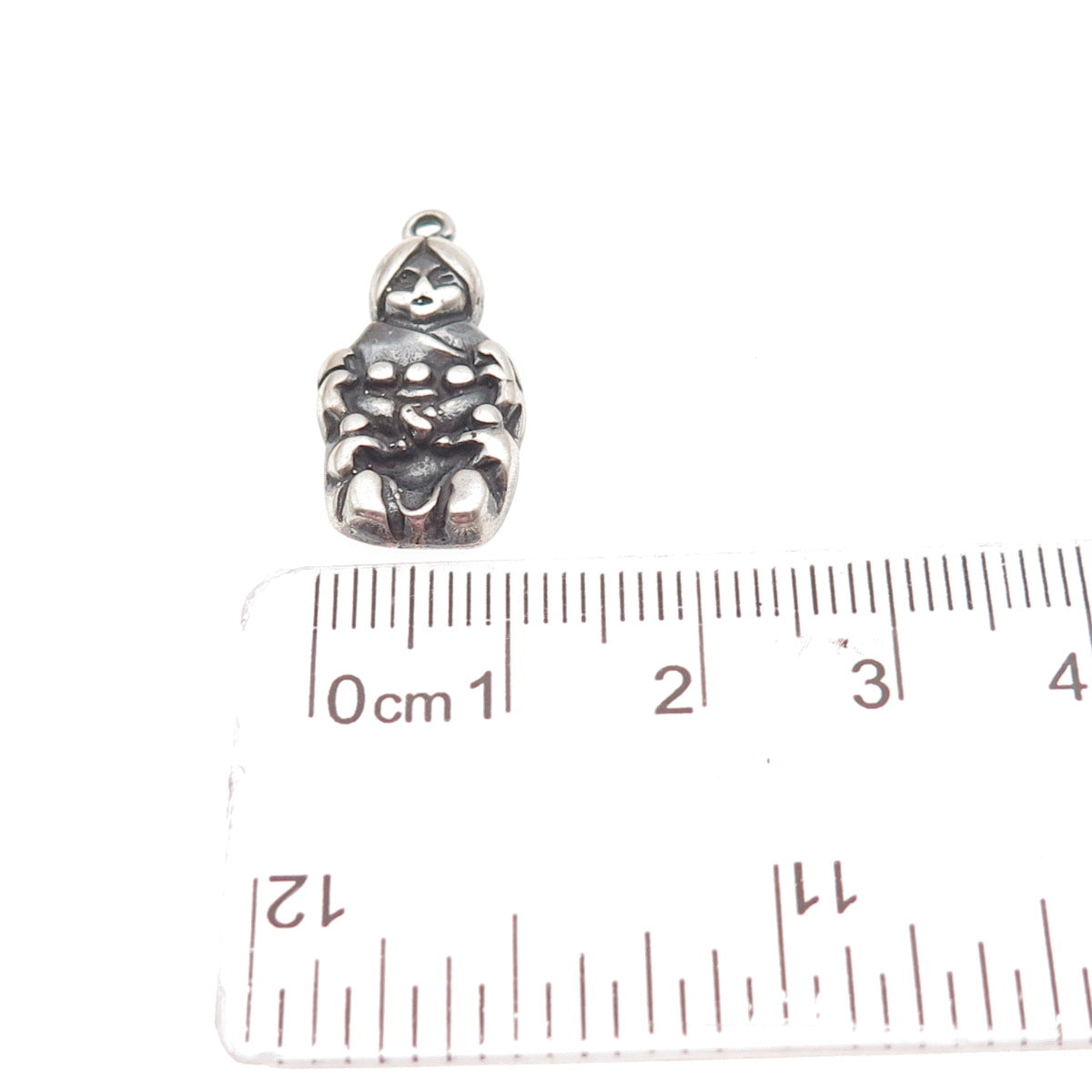 Betty Thomas Sanel Navajo Old Pawn Sterling Silver Vintage 1993 Kachina Pendant