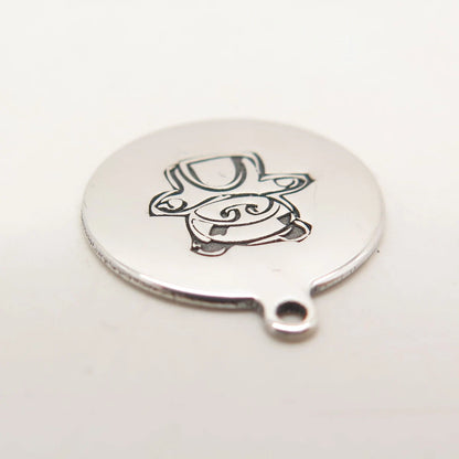 925 Sterling Silver USA Two In Town Panda Charm Pendant