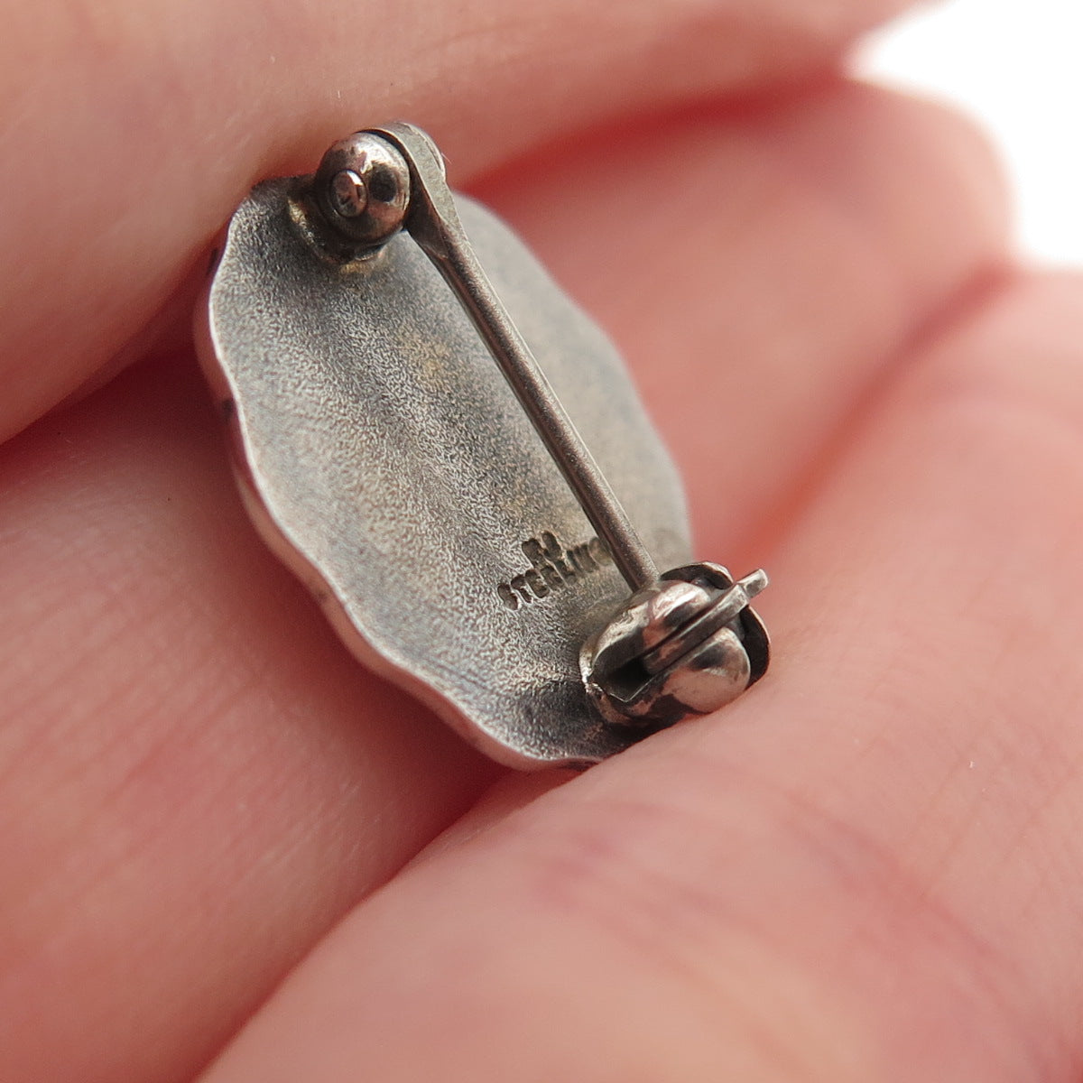 925 Sterling Silver Vintage Enamel 5 Years Service Community Hospital Pin Brooch