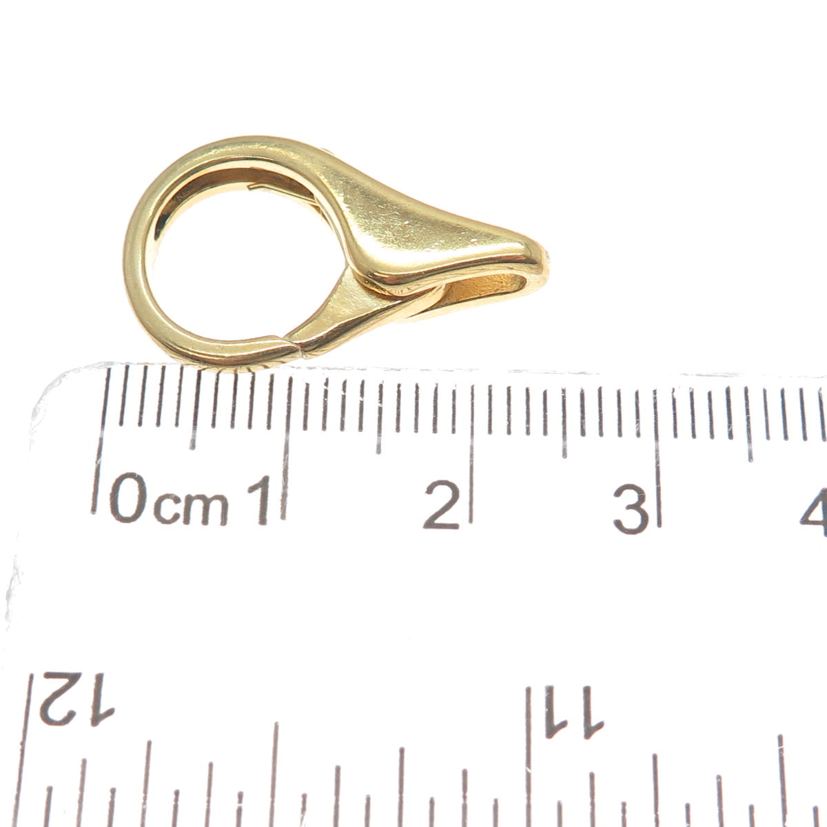 925 Sterling Silver Gold Plated Vintage Bracelet / Necklace Lobster Clasp Lock