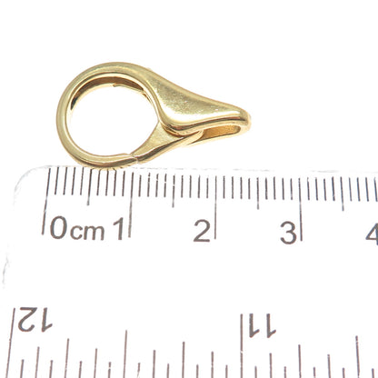 925 Sterling Silver Gold Plated Vintage Bracelet / Necklace Lobster Clasp Lock