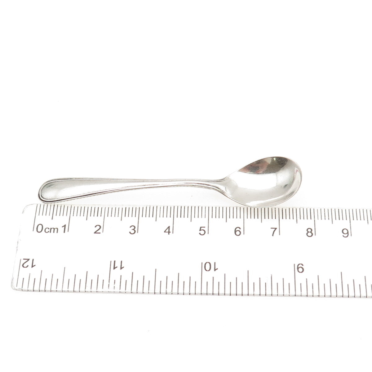 WEBSTER 925 Sterling Silver Antique Art Deco Individual Salt & Spices Spoon