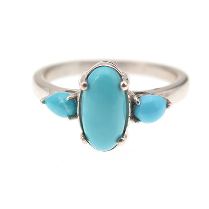 Chuck Clemency 925 Sterling Silver Real Sleeping Beauty Turquoise Ring Size 8