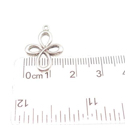 925 Sterling Silver Vintage Cross Ornate Mini Charm Pendant