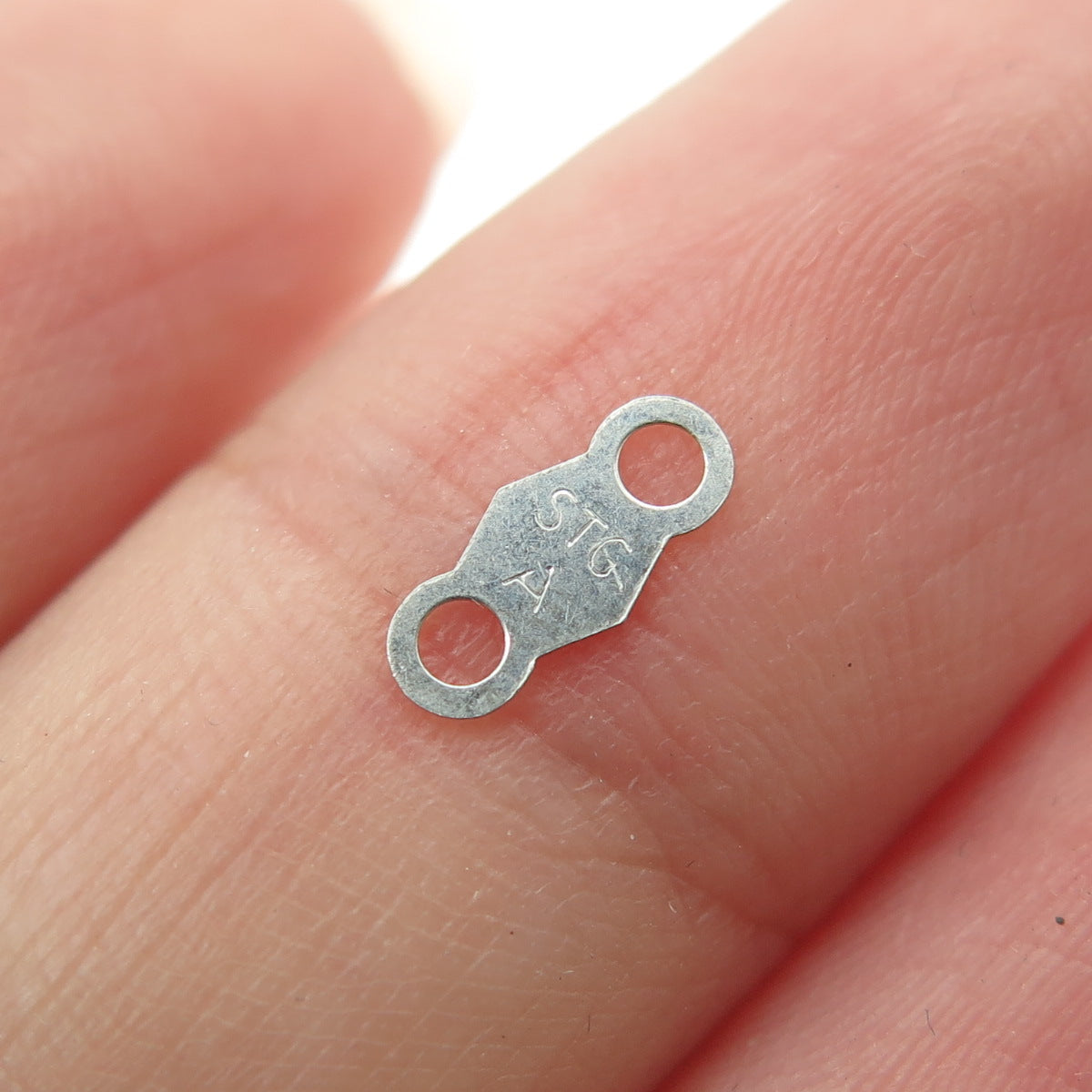 925 Sterling Silver Old Stock Vintage SET of 550 Chain Clasp Tags