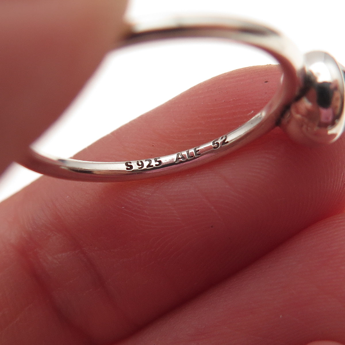 Pandora 925 Sterling Silver Red Crystal January Birthstone Ring Size 6