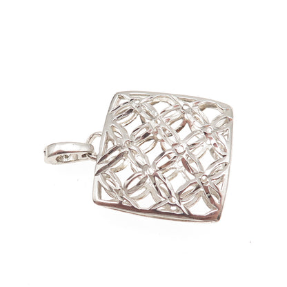 Michael Anthony 925 Sterling Silver Vintage Italy Floral Charm Pendant