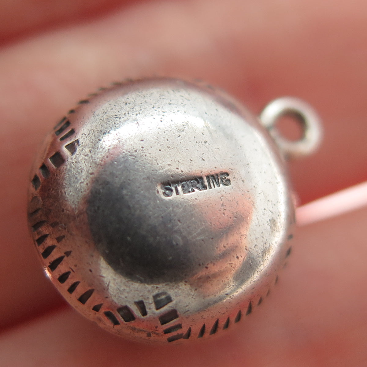 Old Pawn 925 Sterling Silver Vintage Southwestern Native Bowl Charm Pendant