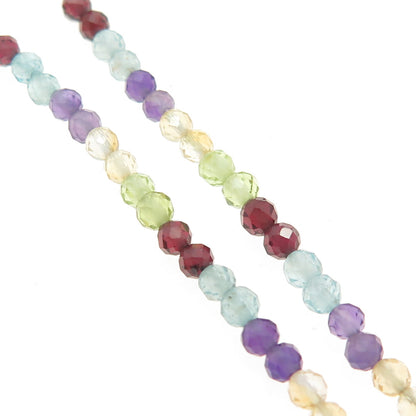 D'JOY 925 Sterling Silver Topaz Amethyst Garnet Peridot Citrine Bracelet 7-7.75"