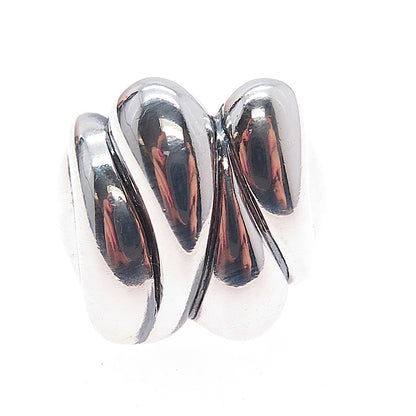 MWS Mark Wasserman Samara 925 Sterling Silver Vintage Modernist Ring Size 6.5
