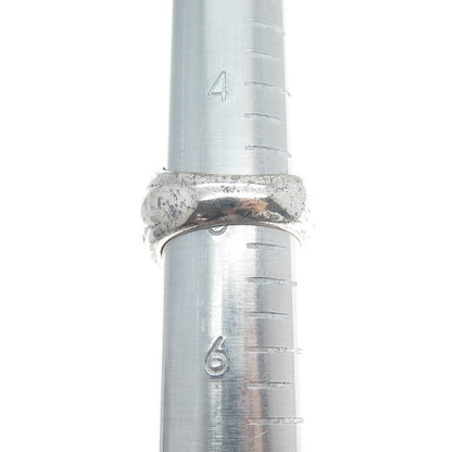 925 Sterling Silver Vintage Real Citrine Modernist Oxidized Ring Size 5