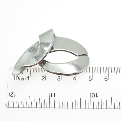925 Sterling Silver Vintage Mexico Modernist Pin Brooch