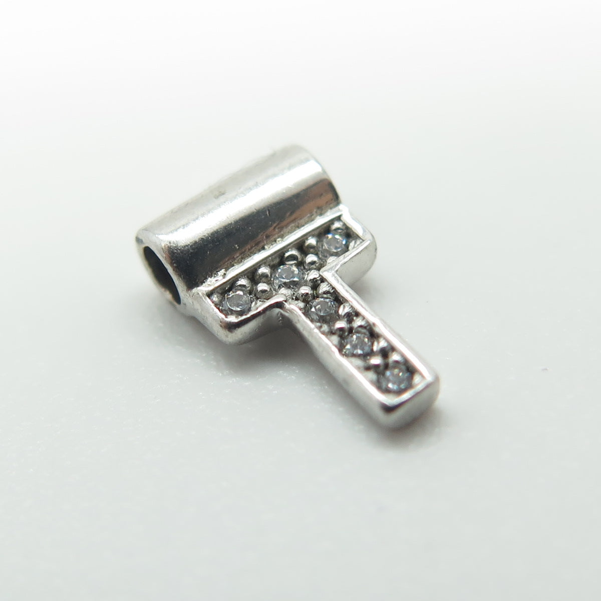 NOMINATION Italy 925 Sterling Silver C Z Letter "T" SeiMia Pendant