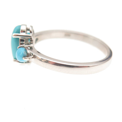 Chuck Clemency 925 Sterling Silver Real Sleeping Beauty Turquoise Ring Size 8