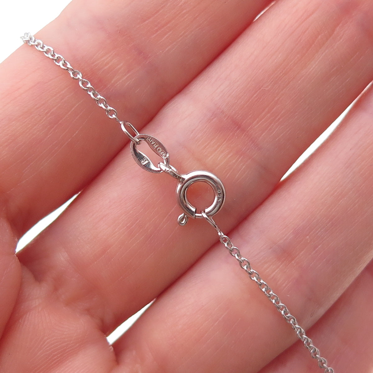 925 Sterling Real Blue & White Diamond London Topaz Cable Chain Necklace 18"