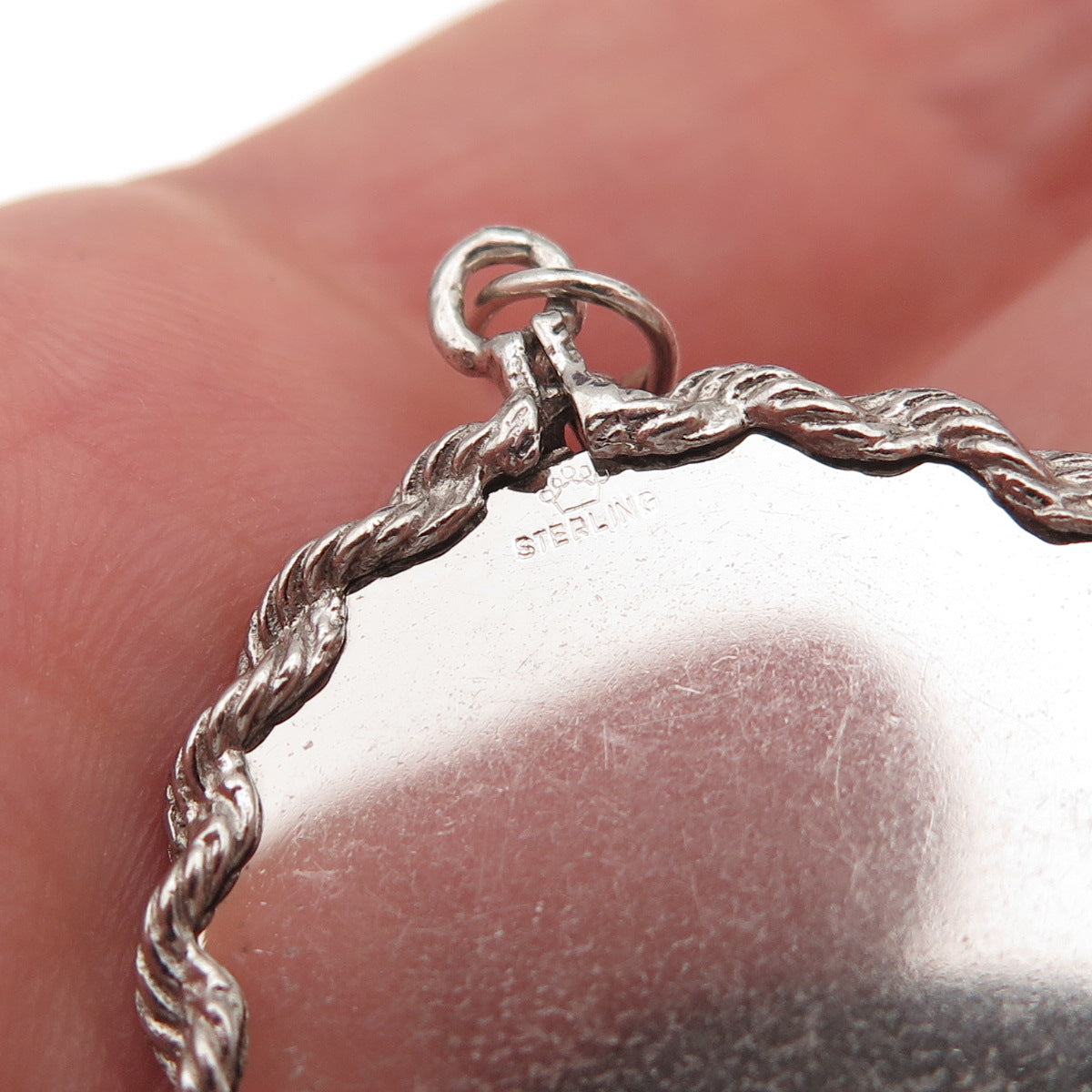 Crown 925 Sterling Silver Vintage Aries Zodiac Sign Charm Pendant