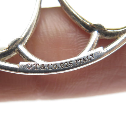 TIFFANY & CO. 925 Sterling Silver Vintage Italy MOP Floral Pendant