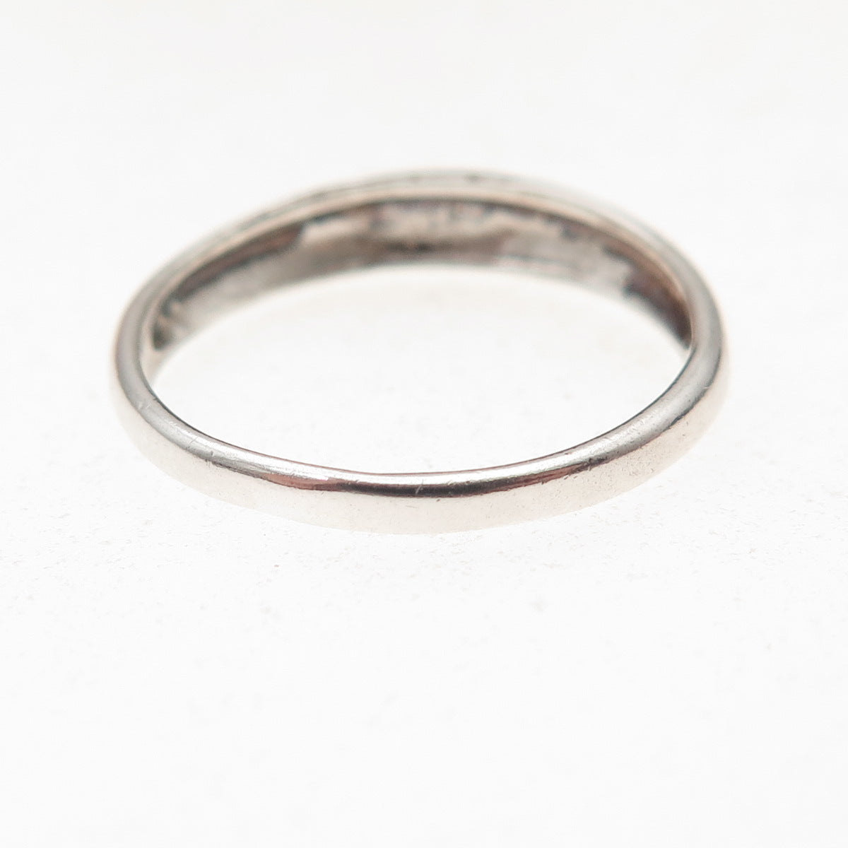 Ste Bee 925 Sterling Silver 2-Tone Vintage Modernist Oxidized Ring Size 7.75