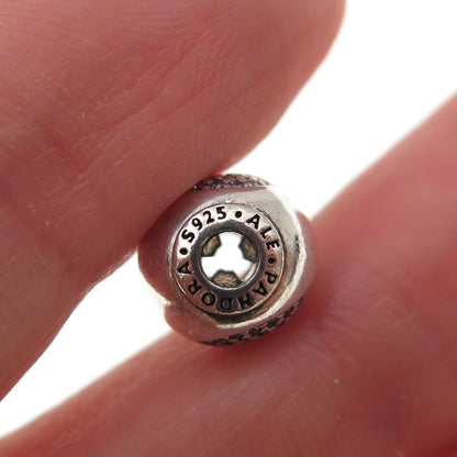 Pandora 925 Sterling Silver C Z Essence Happiness Slide Bead Charm