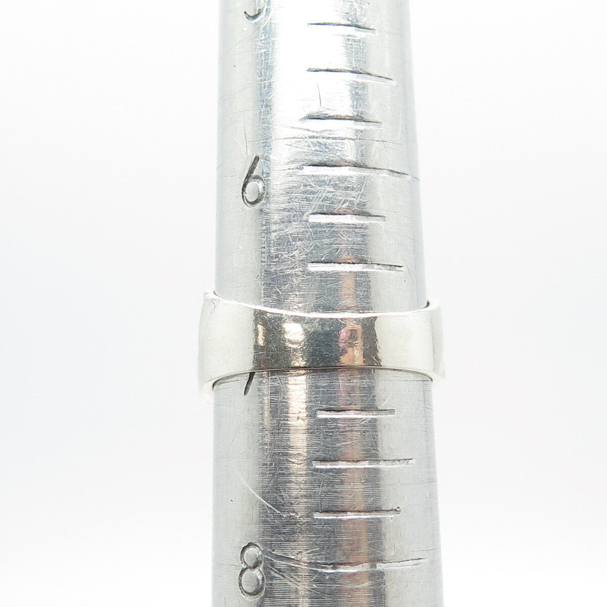 925 Sterling Silver Vintage Textured Dome Ring Size 7