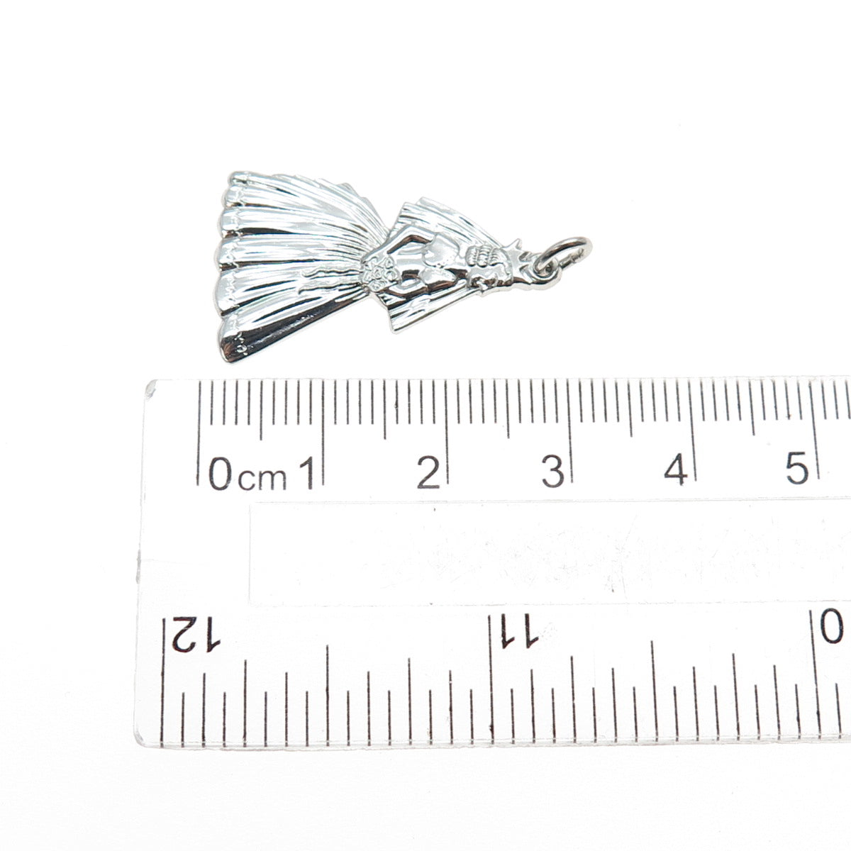 925 Sterling Silver Vintage Bride Charm Pendant