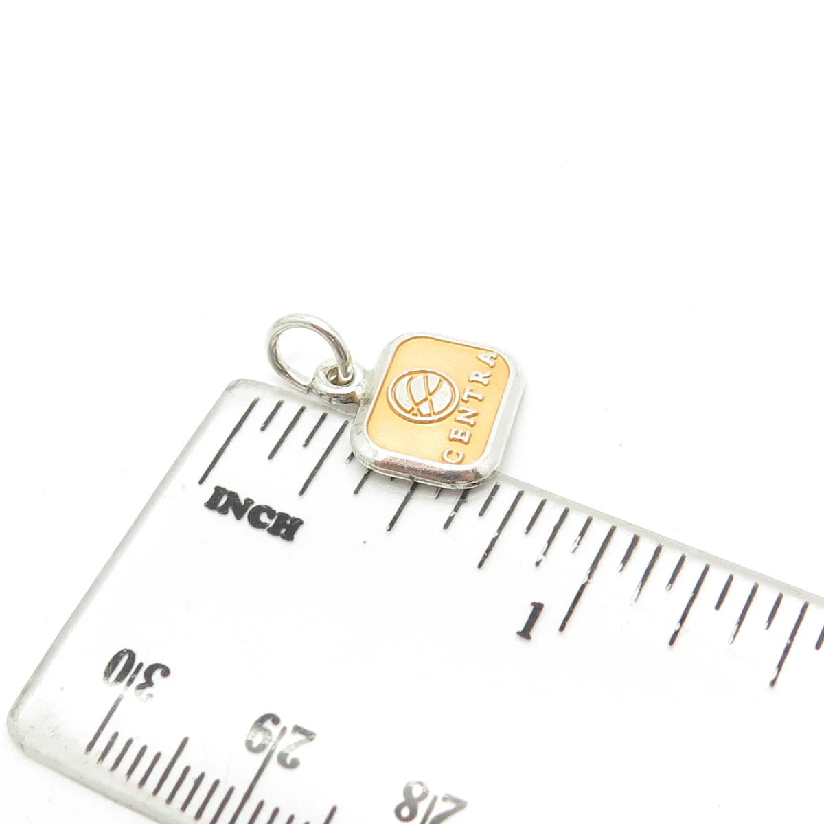 925 Sterling Silver Vintage USA cTo "Centra" Charm Pendant