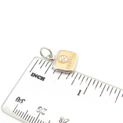 925 Sterling Silver Vintage USA cTo "Centra" Charm Pendant