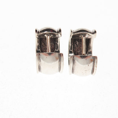 Ralph Lauren 925 Sterling Silver Vintage Oxidized Hoop Earrings