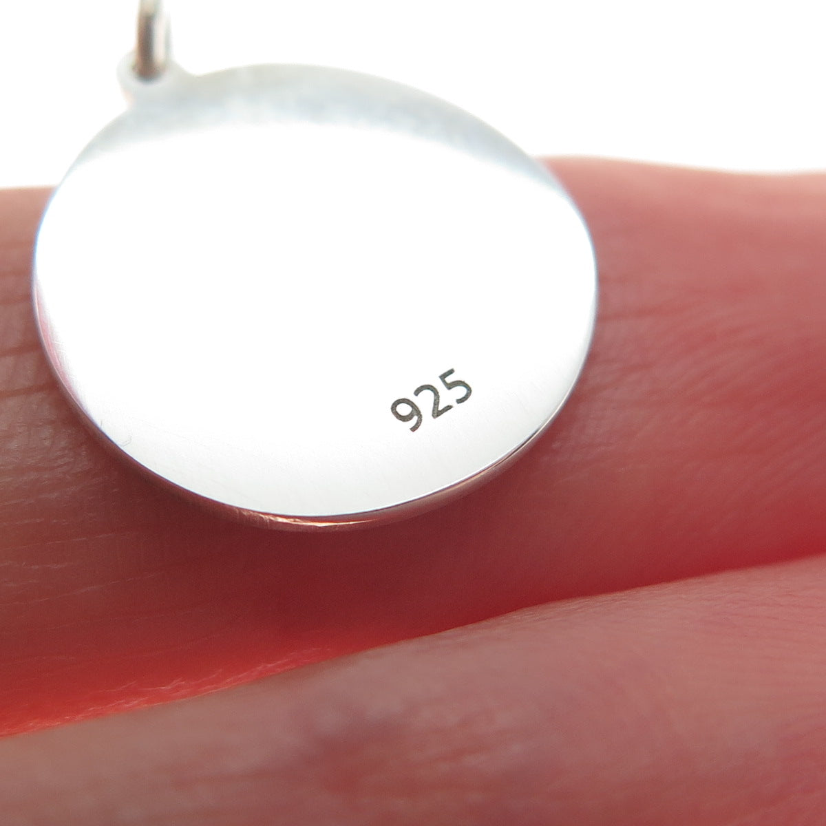 925 Sterling Silver Blue Enamel Pisces Zodiac Sign Minimalist Charm Pendant